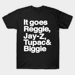 Til I Collapse Helvetica Hip-Hop Legends T-Shirt